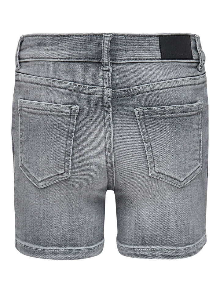 Kids Only KONMILA HW shorts grey denim – meisjes
