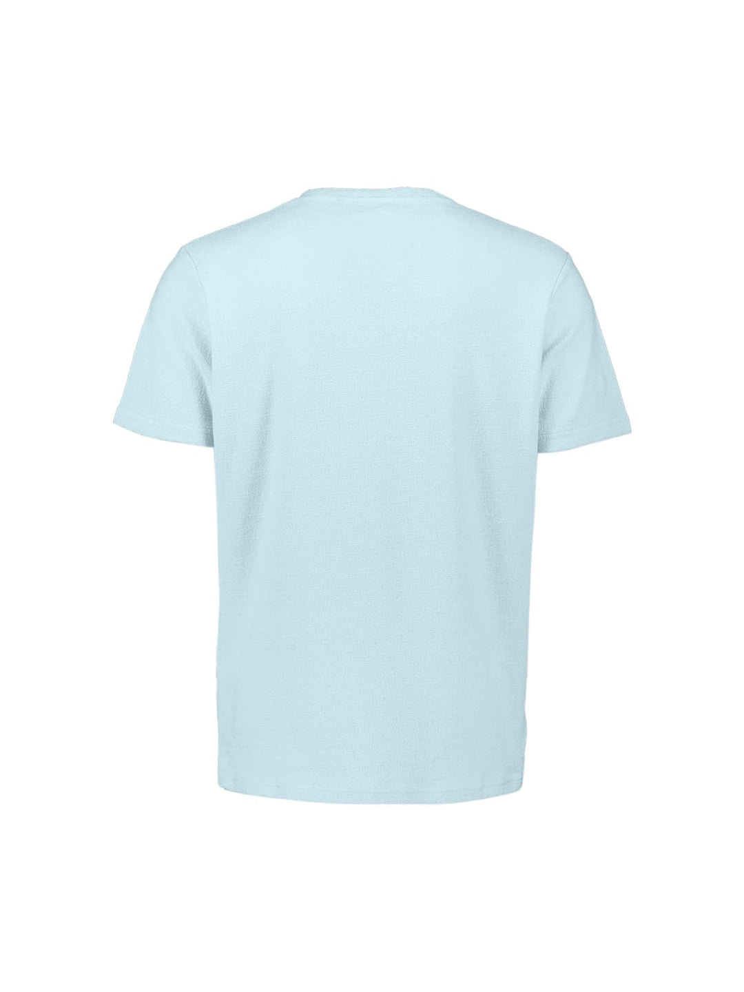 No Excess T-Shirt Crewneck Solid Jacquard lichtblauw – heren