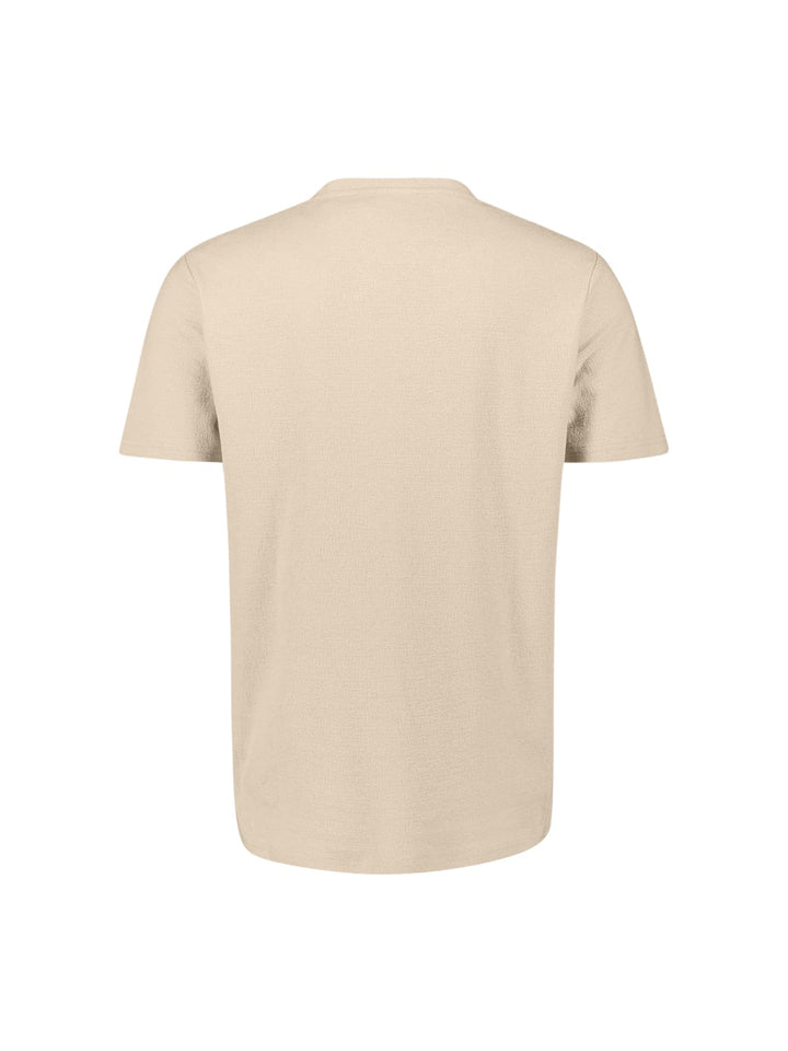 No Excess T-Shirt Crewneck Solid Jacquard – heren - Beige