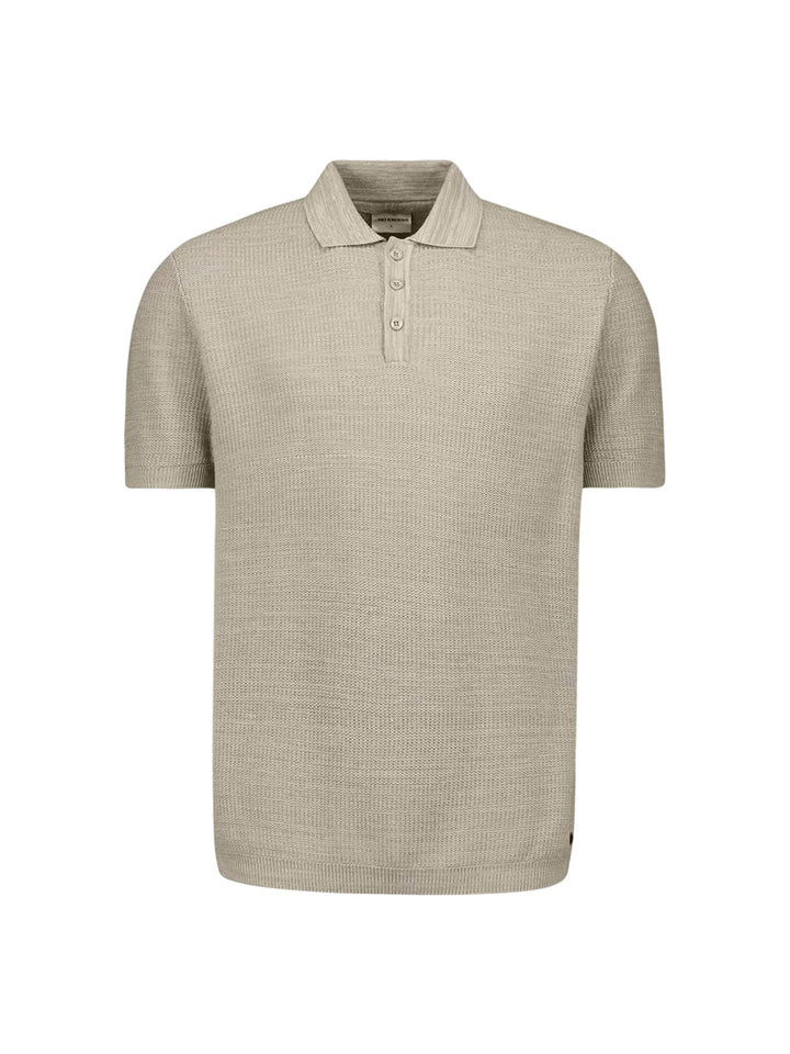 No Excess polo beige – heren korte mouw