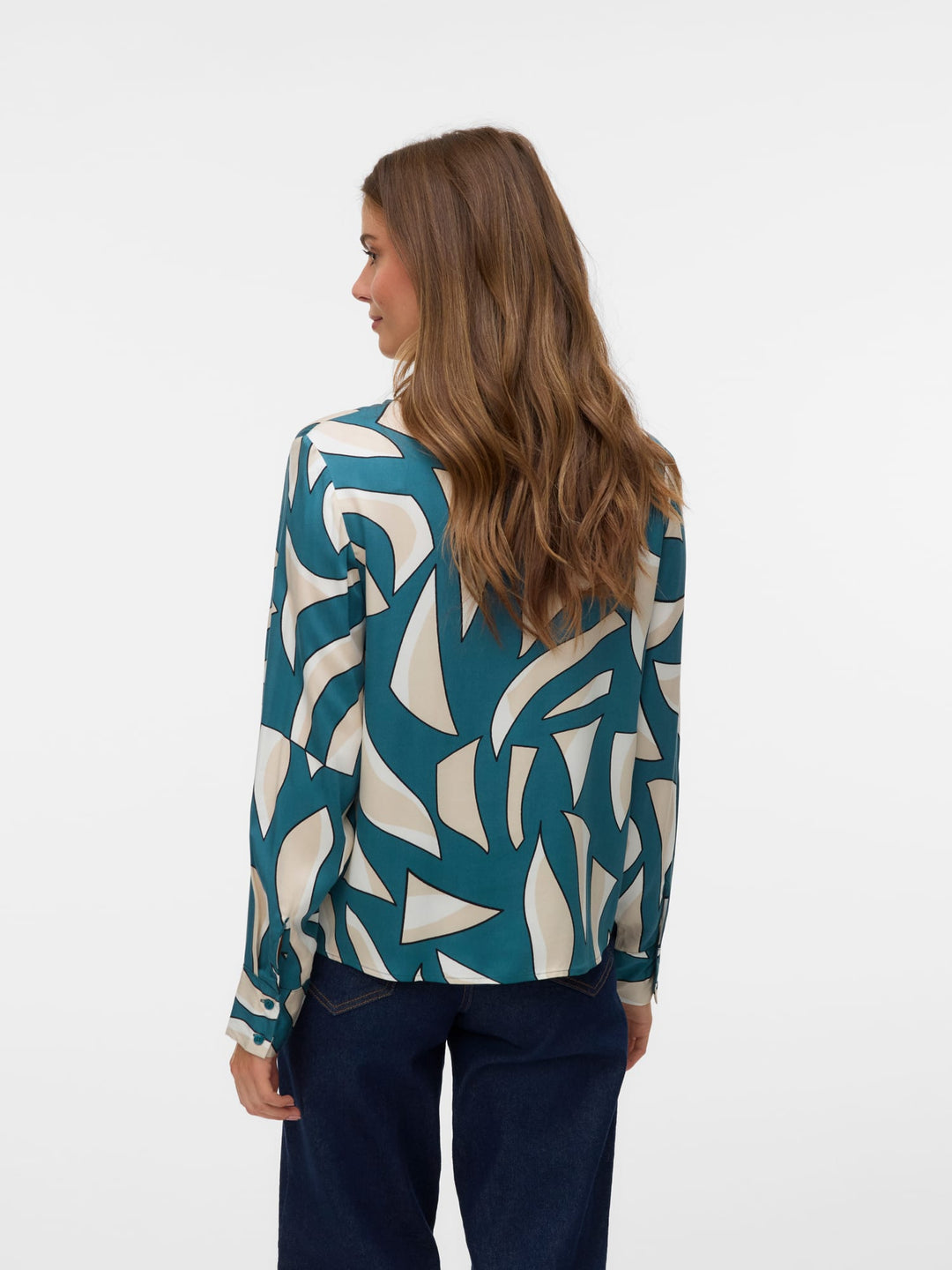 VERO MODA Cindy blouse groen dessin – dames