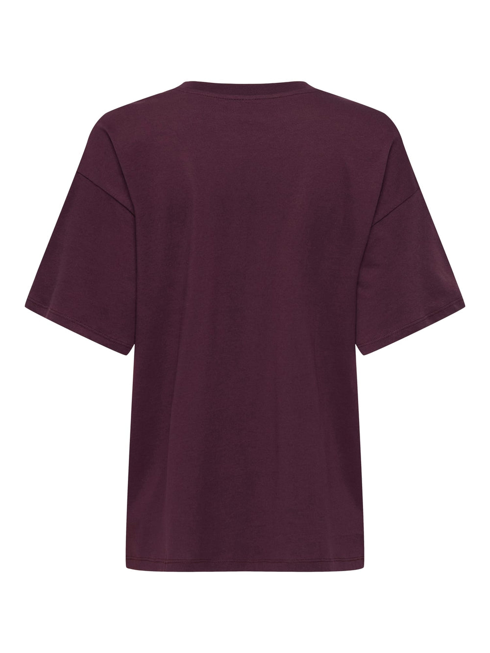 Only 15372177 Mila t-shirt aubergine – dames