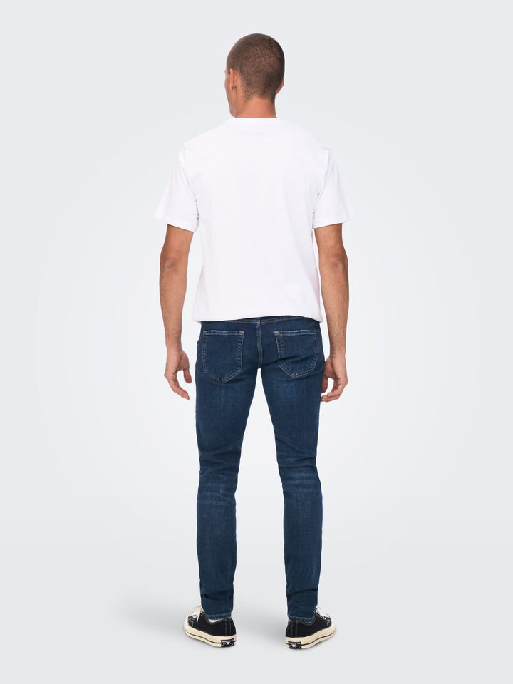 ONLY & SONS Loom slim fit jeans – heren - Blue Denim - L32