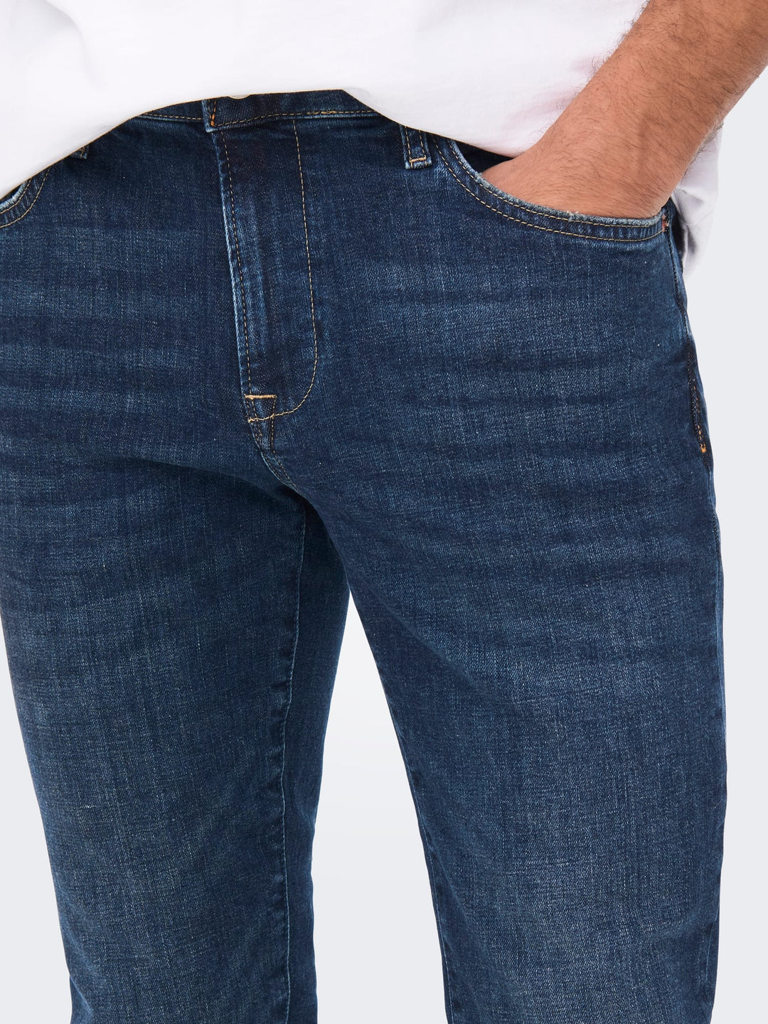 ONLY & SONS Loom jeans slim fit heren – blue denim - L34