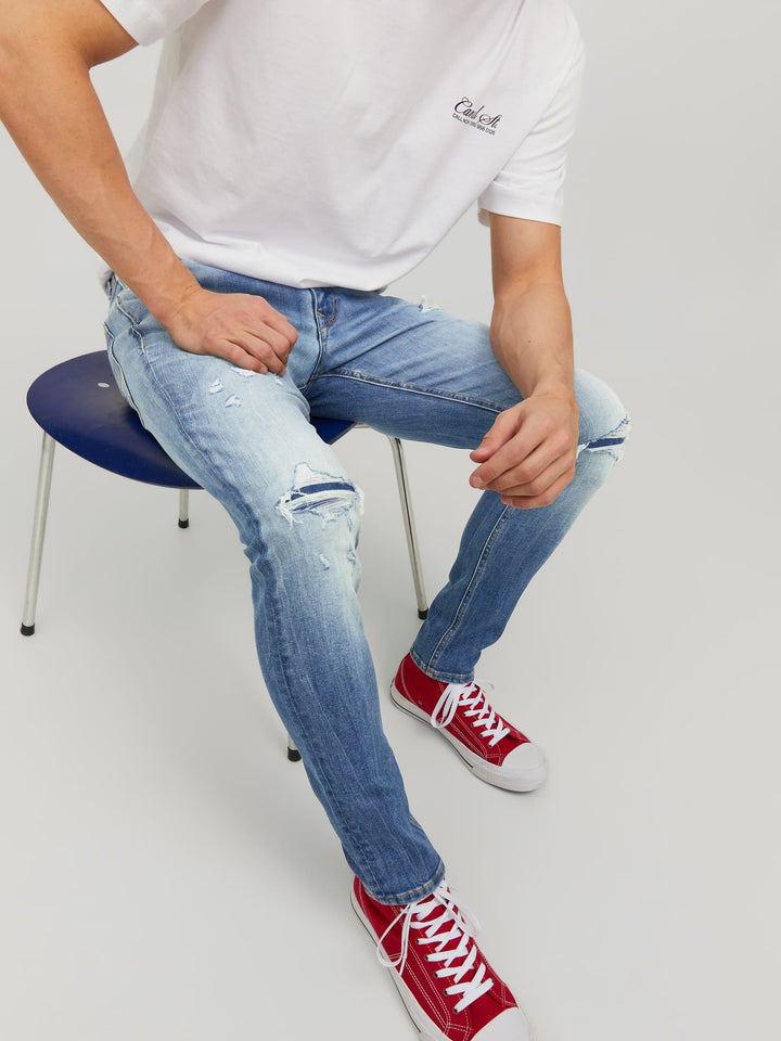 Jack & Jones Liam skinny fit jeans blauw - heren - Blue Denim - L32