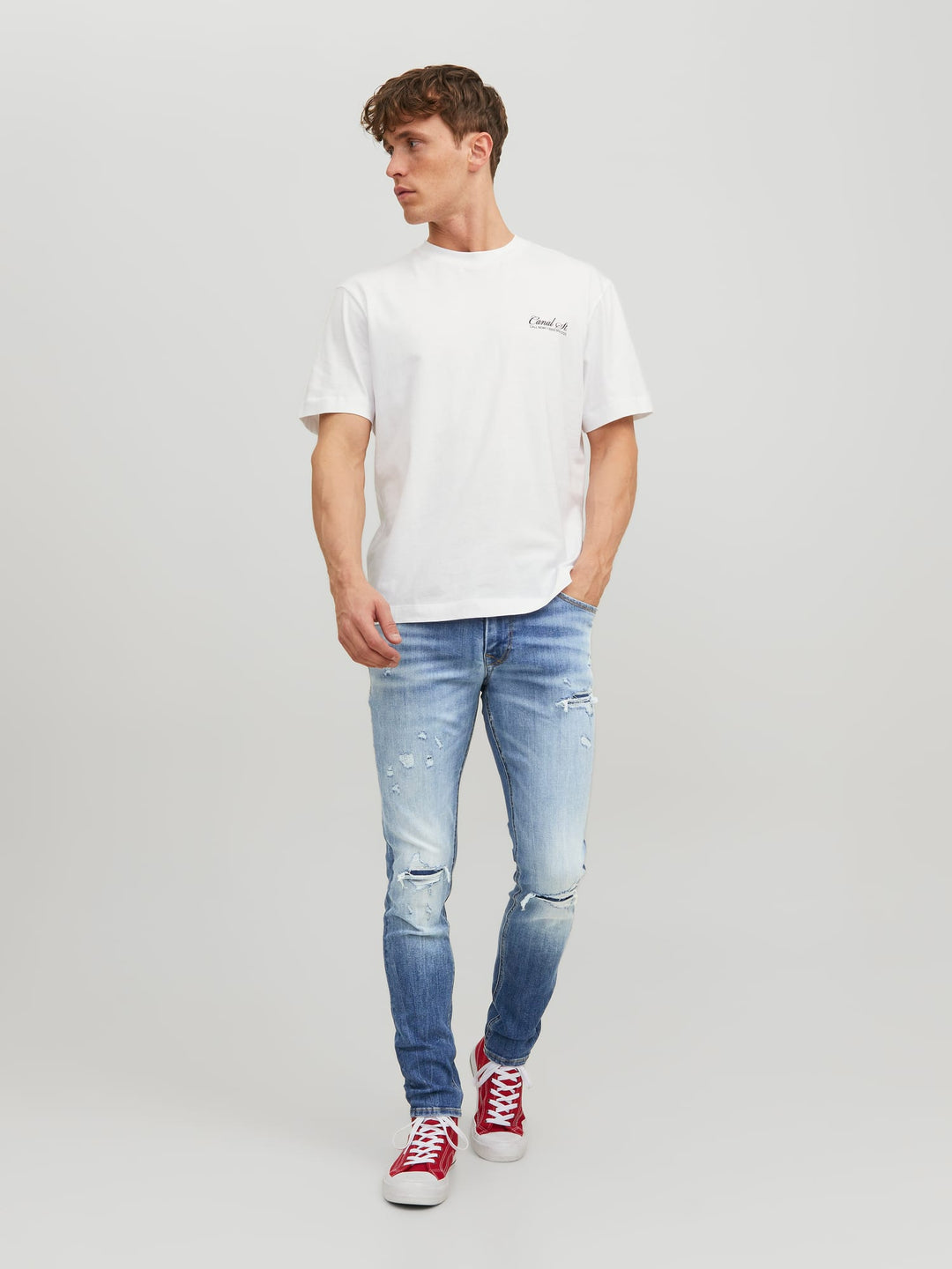 Jack & Jones Liam skinny fit jeans blauw - heren - Blue Denim - L32