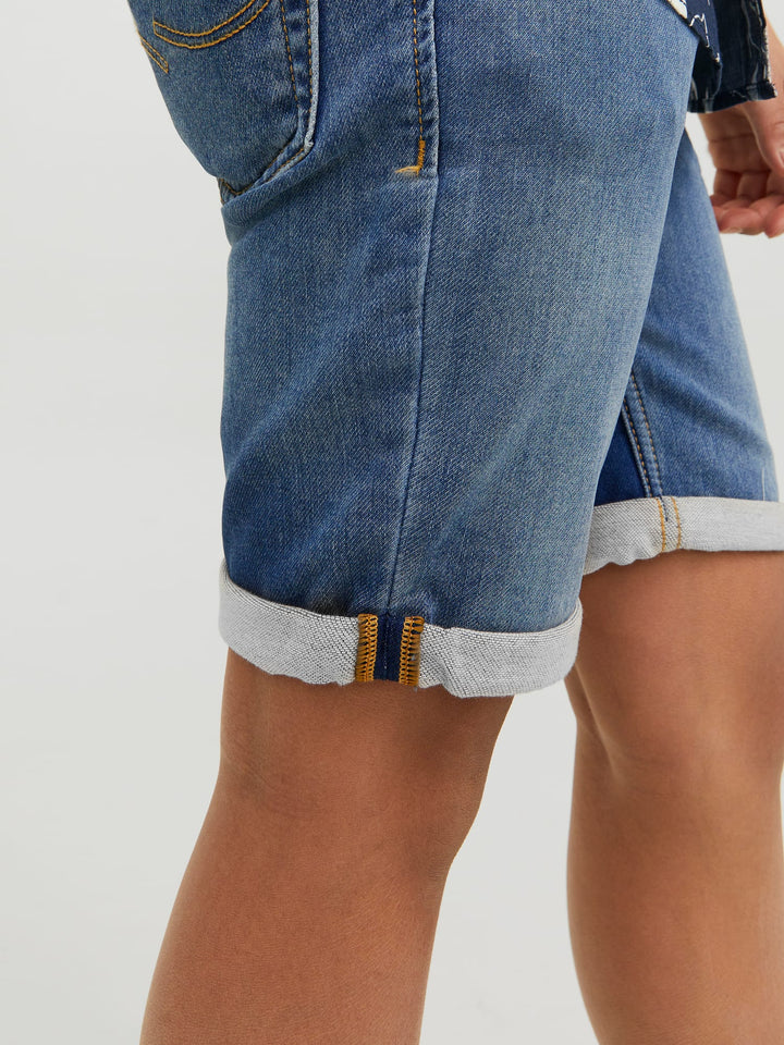 Jack & Jones Kids denim short blauw - jongens - Blue Denim