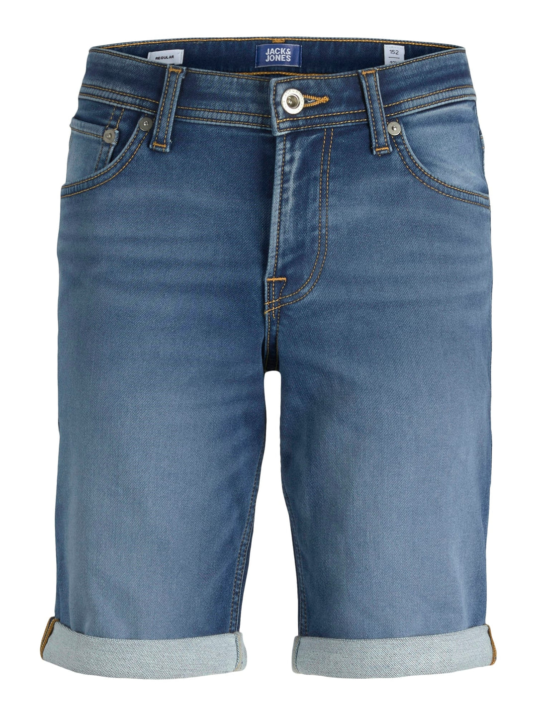 Jack & Jones Kids denim short blauw - jongens - Blue Denim