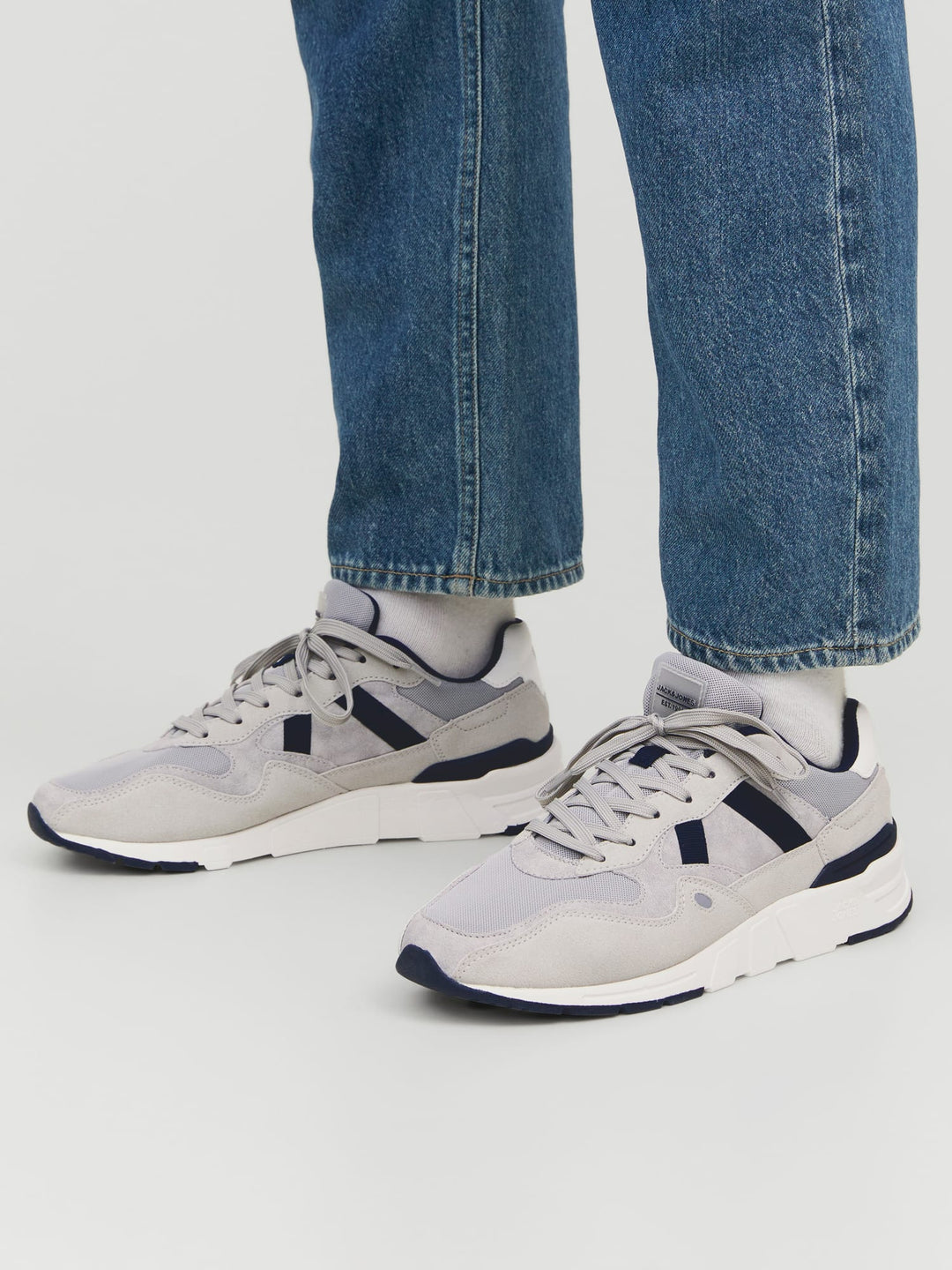 Jack & Jones JFWORION COMBO SNEAKER grijs dessin – heren