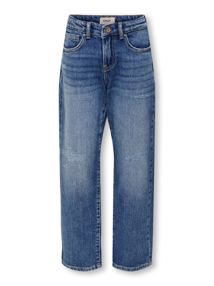 Kids Only Megan wide-leg jeans blauw – meisjes - Blue Denim
