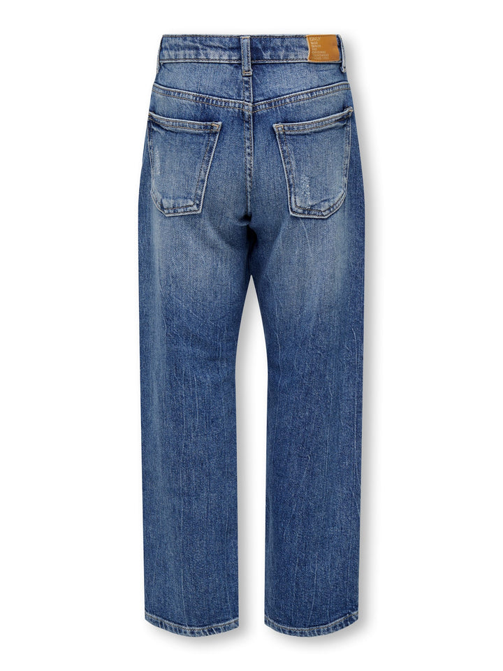 Kids Only Megan wide-leg jeans blauw – meisjes - Blue Denim