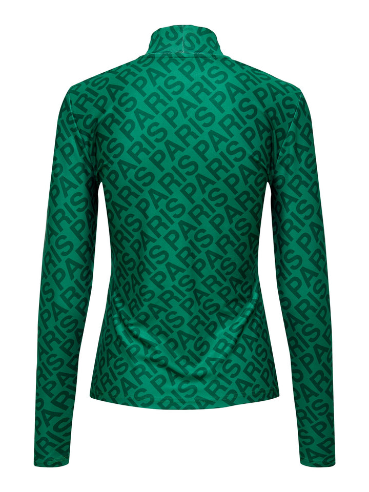 Only ONLLAURA L/S TOP CS JRS groen – dames top