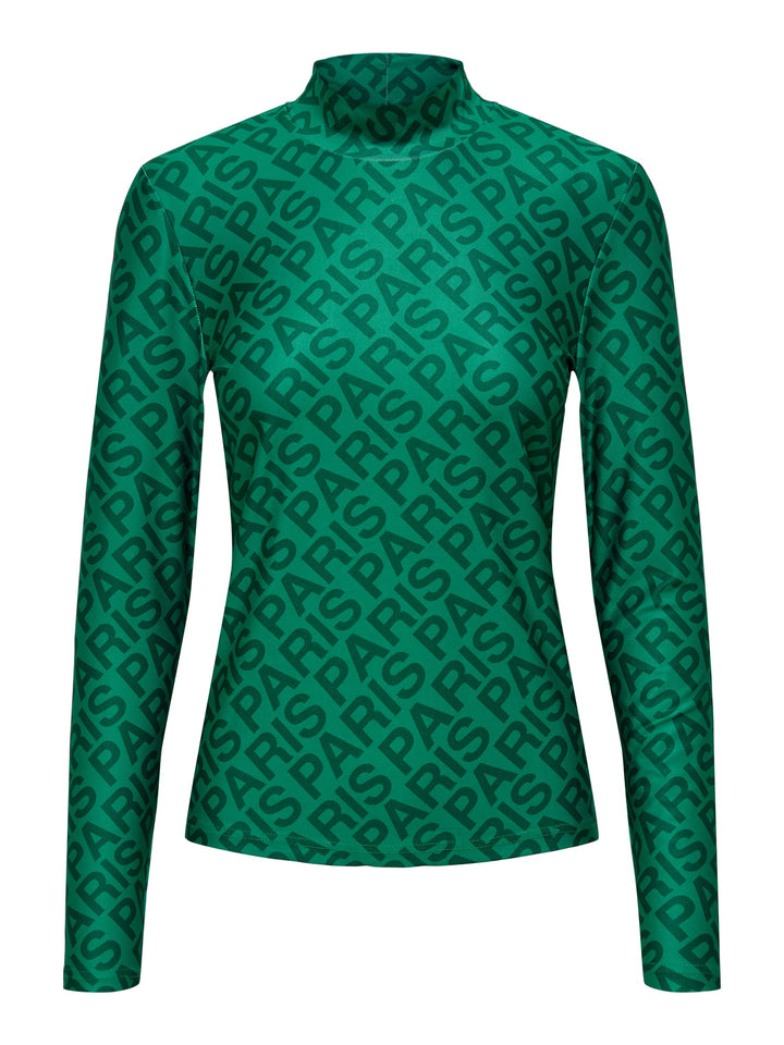 Only ONLLAURA L/S TOP CS JRS groen – dames top