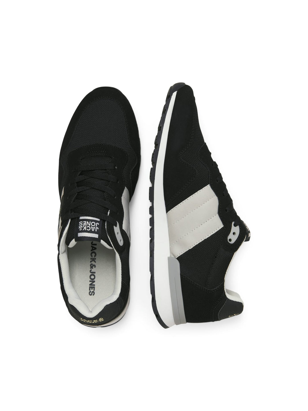 Jack & Jones 12184143 Stellar sneakers – heren - Zwart Dessin