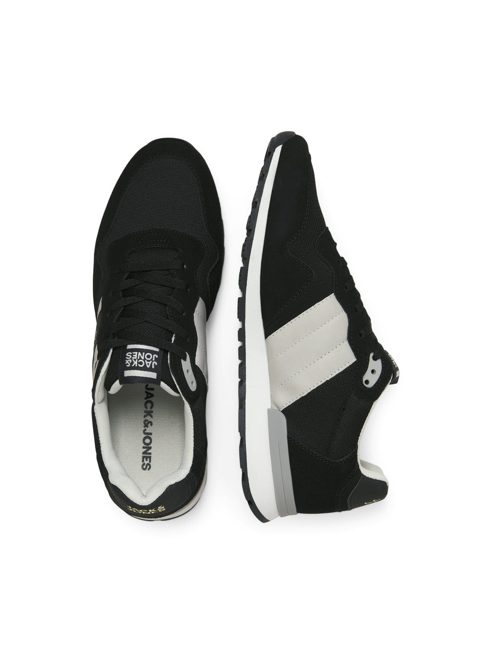 Jack & Jones 12184143 Stellar sneakers – heren - Zwart Dessin