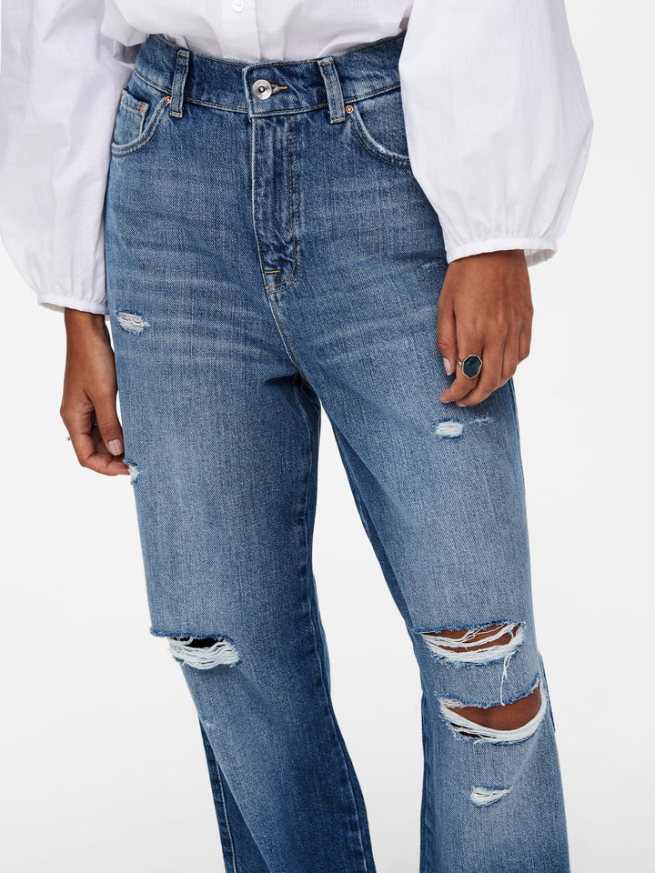 Only wide fit jeans blue denim – dames - L30