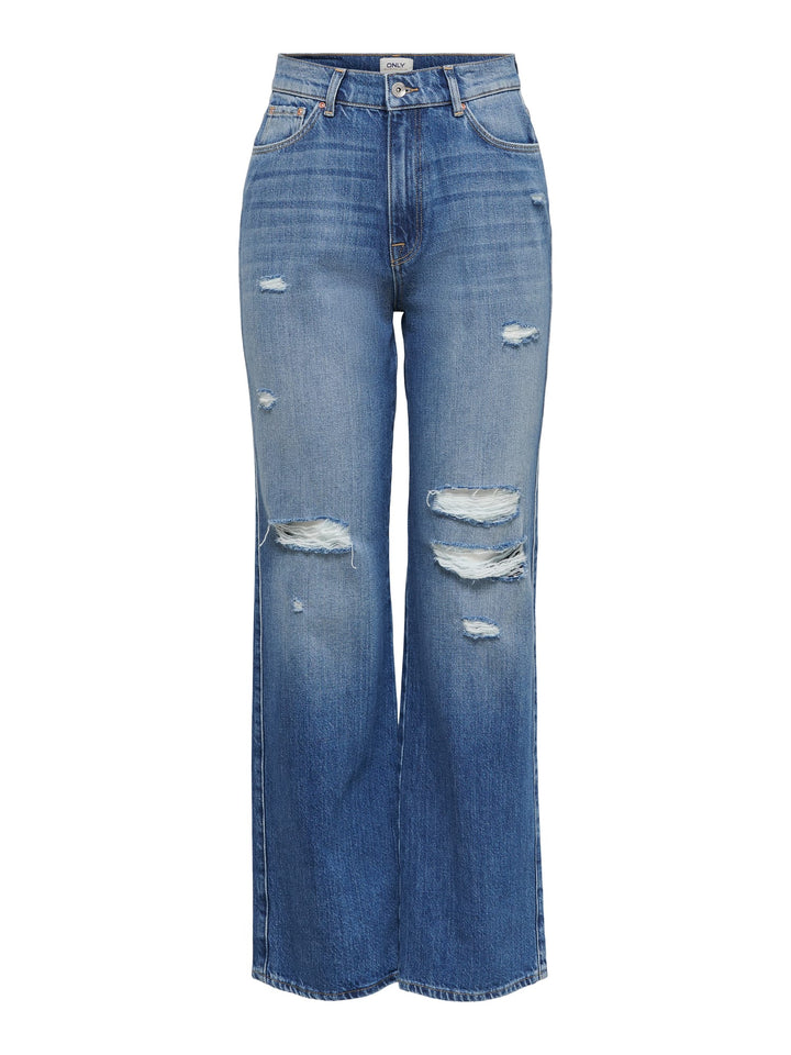 Only wide fit jeans blue denim – dames - L30