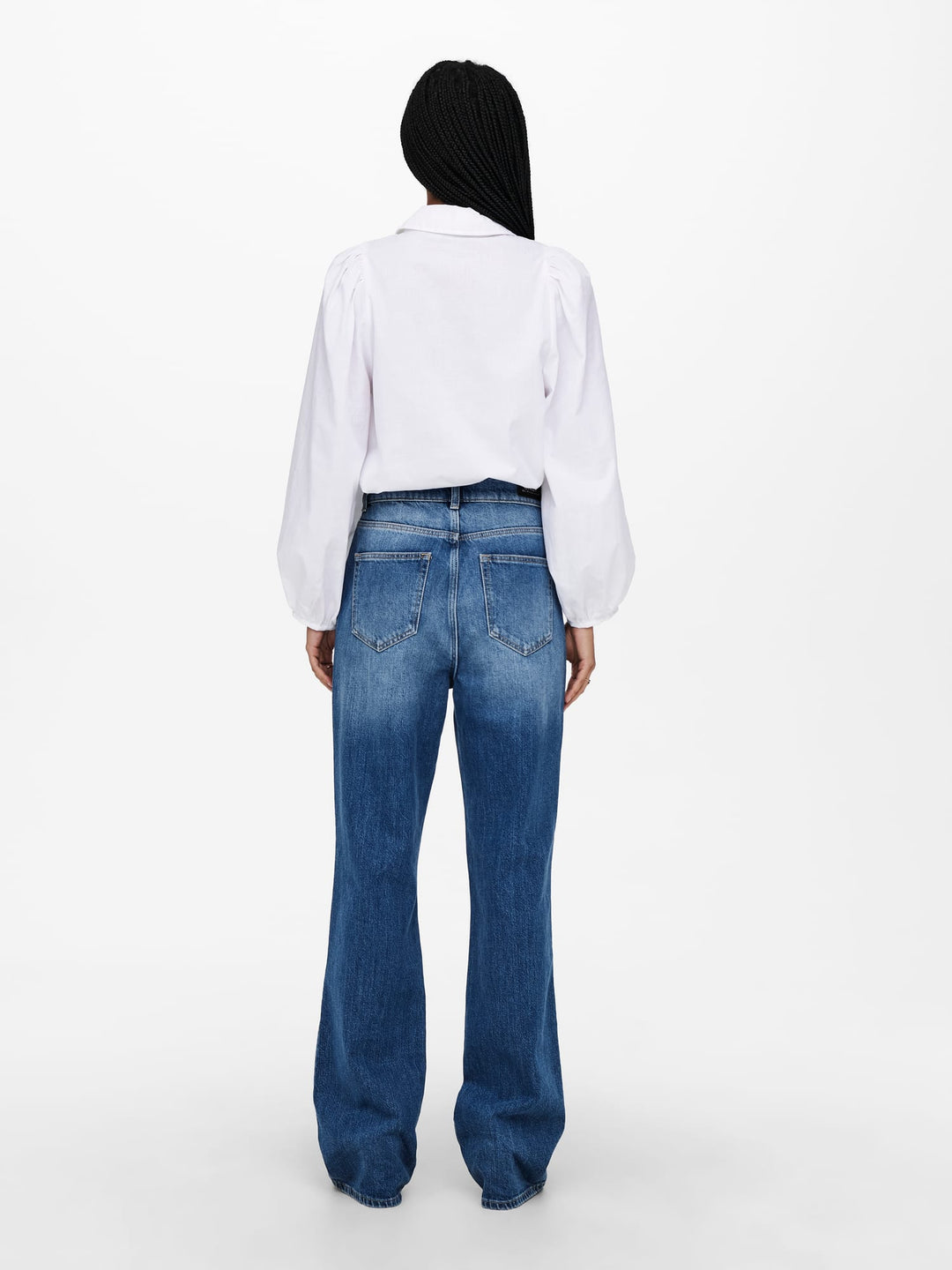 Only wide fit jeans blue denim – dames - L30