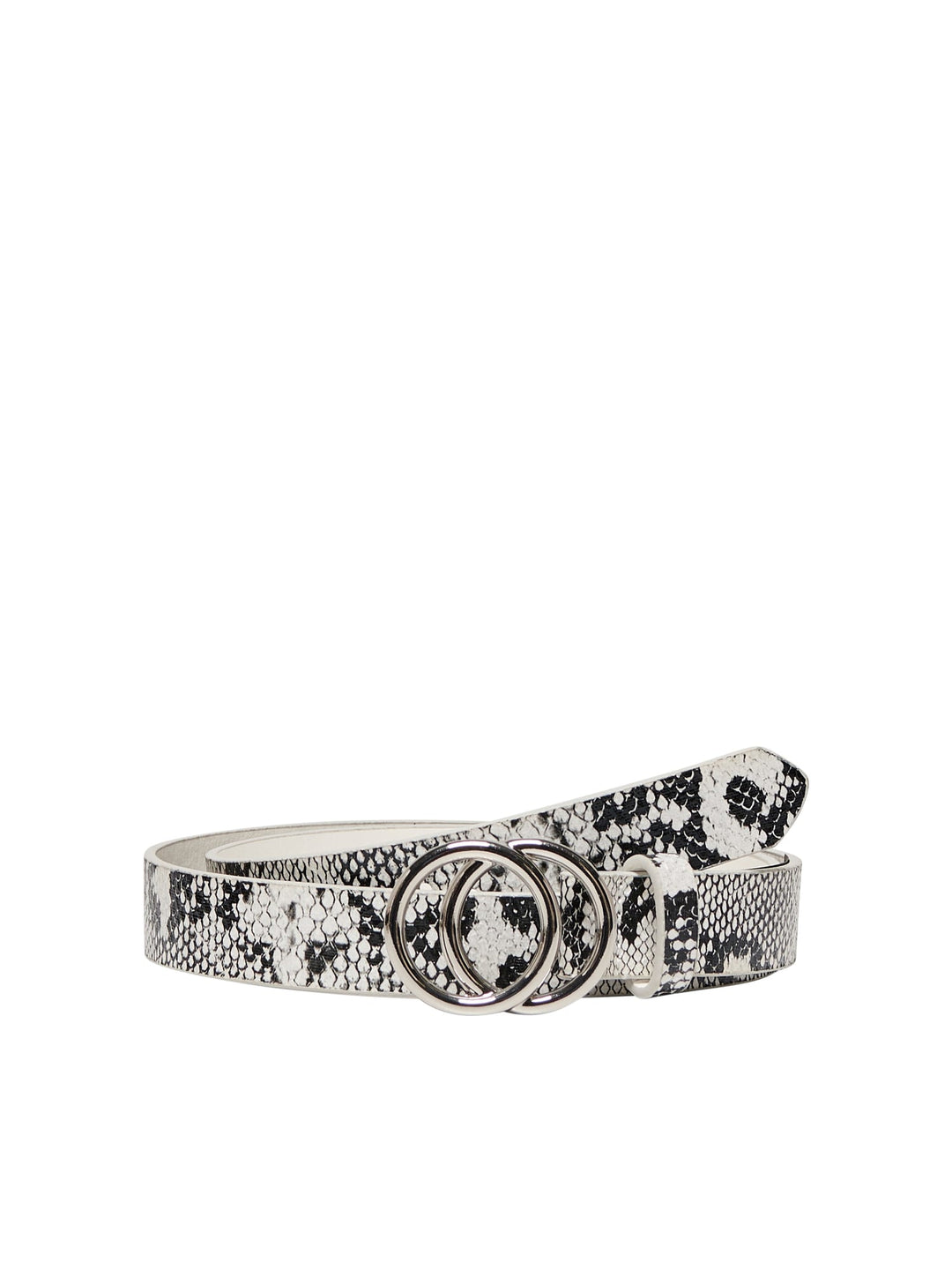 Only ONLRASMINE PU SNAKE JEANS BELT – damesriem - Wit Dessin