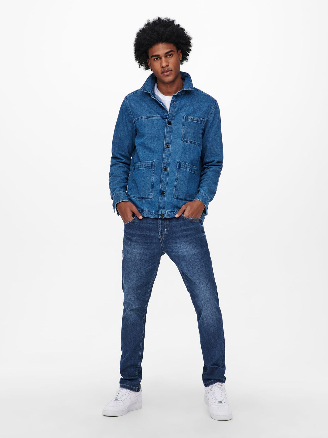 ONLY & SONS LOOM slim fit jeans blauw – heren - Blue Denim - L32