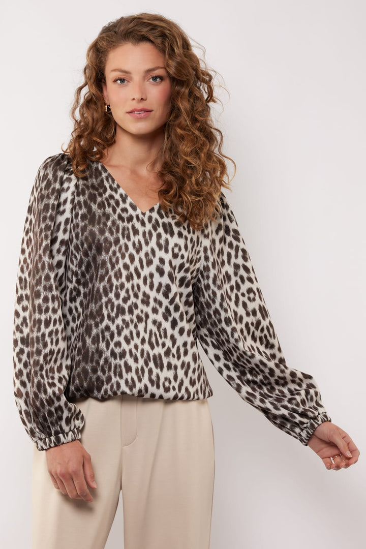 G-Maxx Bilie top ecru dessin – dames