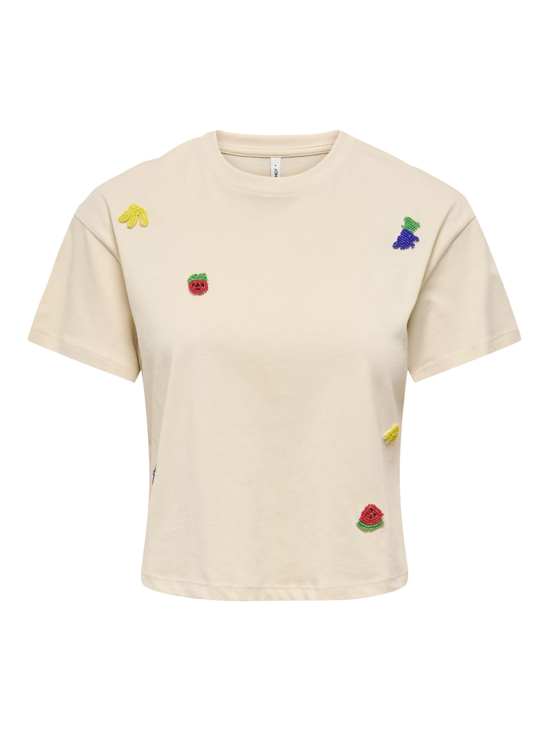 Only Bella T-shirt beige – dames