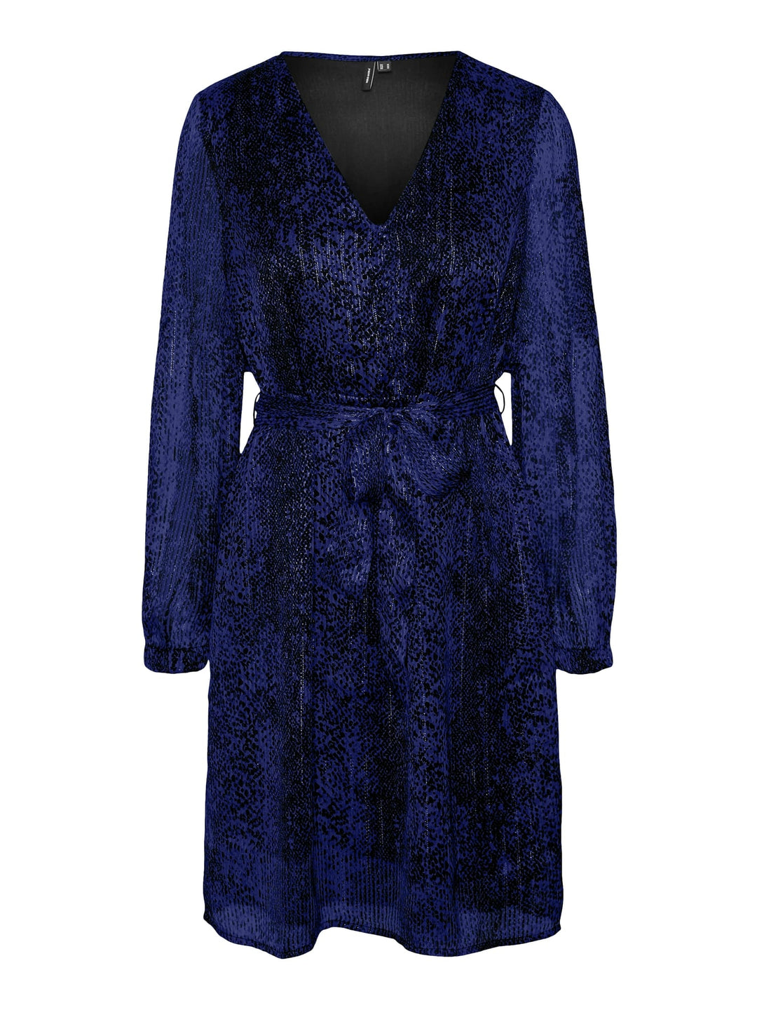 VERO MODA Nala feestjurk blauw dessin – dames