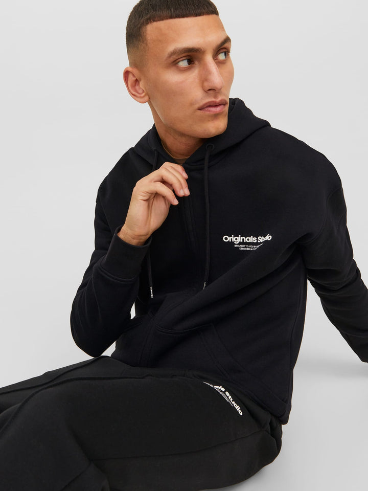 Jack &amp; Jones 12241691 vesterbro vest sweat zwart – heren