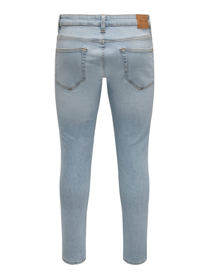 ONLY & SONS Loom slim fit jeans - heren - Blue Denim - L34