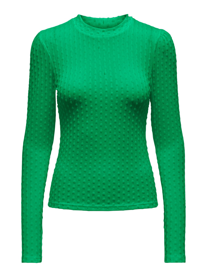 Only ONLMADDY L/S PUFF TOP CC JRS – dames t-shirt - Groen