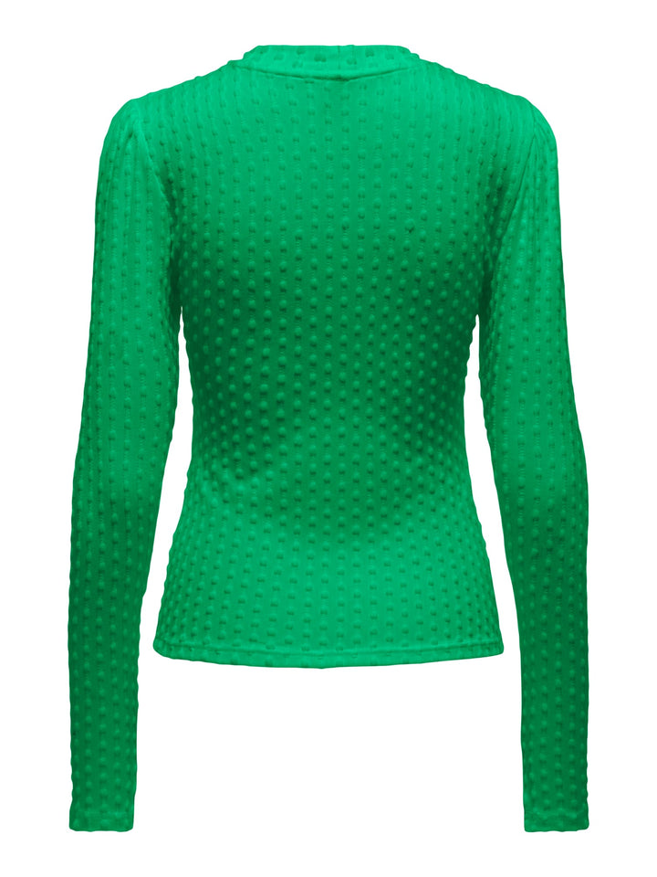 Only ONLMADDY L/S PUFF TOP CC JRS – dames t-shirt - Groen
