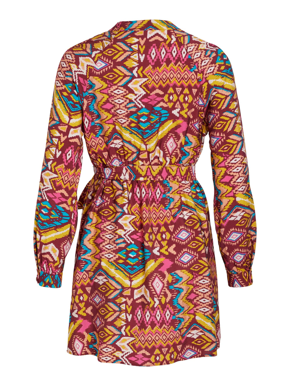 Vila 14092169 Dogma jurk kort dames roze dessin