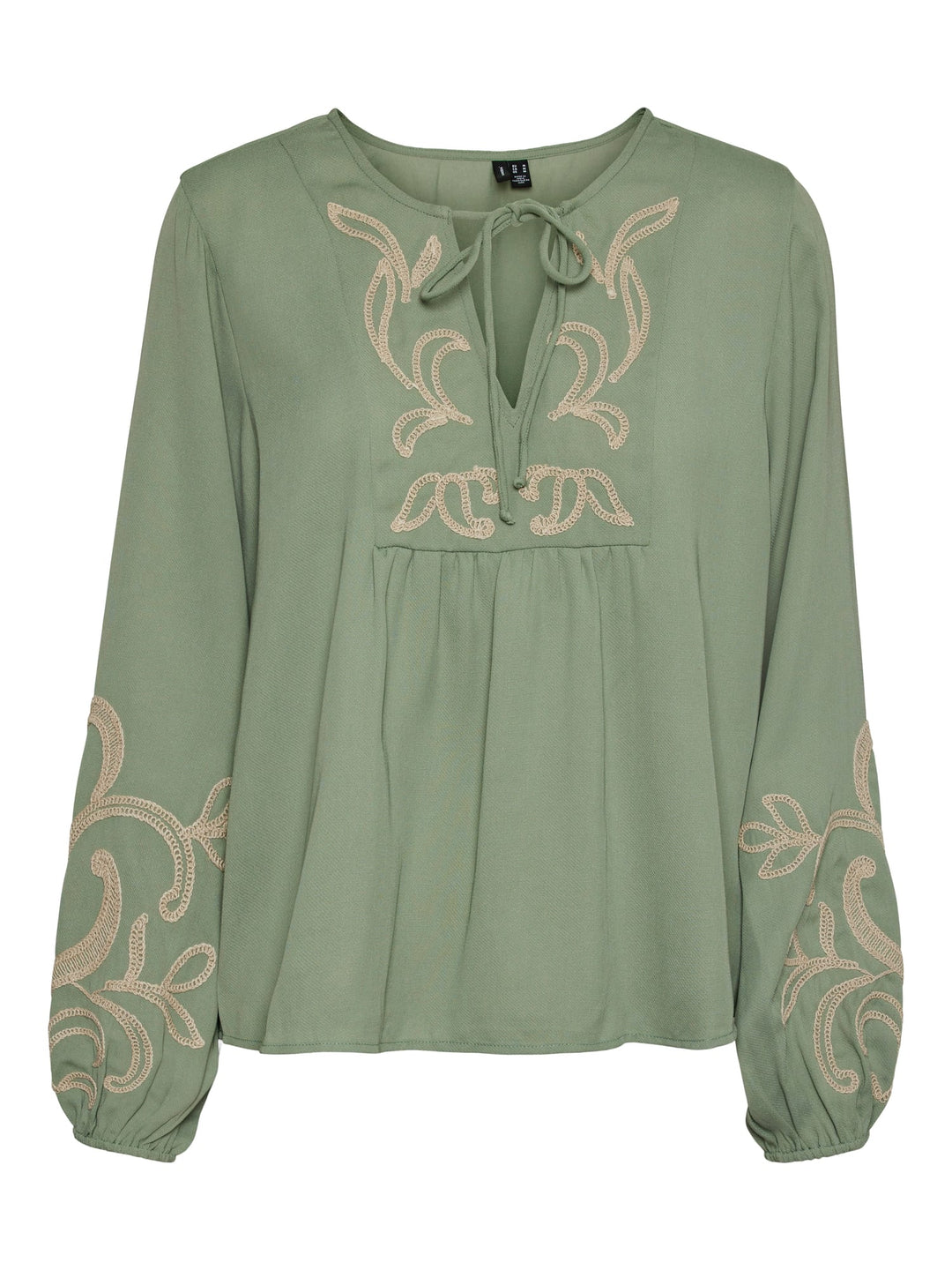 VERO MODA 10306639 Nora top l/m dames - olijf