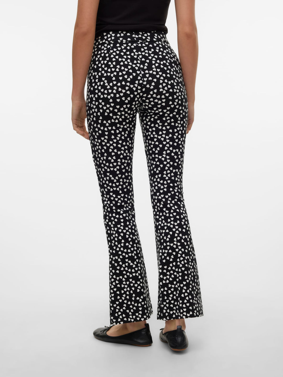 VERO MODA 10307409 kamma - lange broek dames - Zwart Dessin - L34