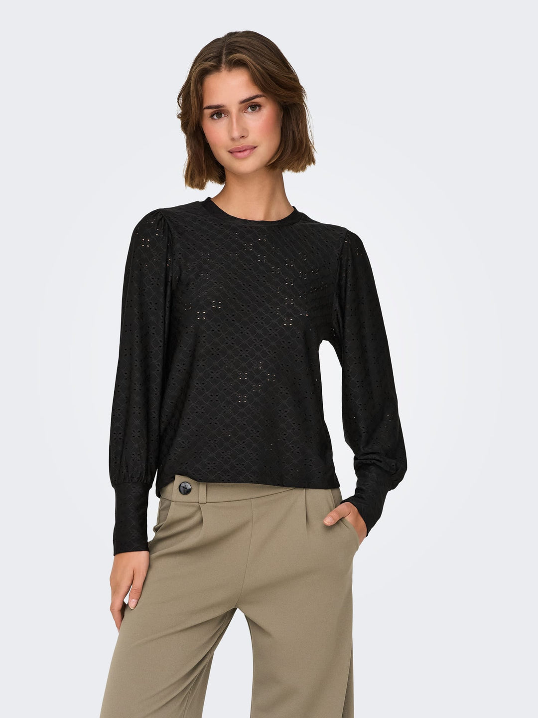 Jacqueline de Yong Cathinka T-shirt zwart – dames