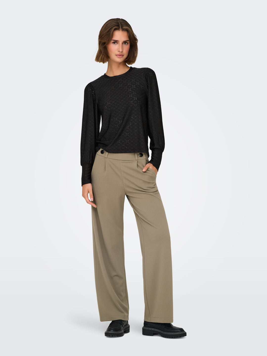 Jacqueline de Yong Cathinka T-shirt zwart – dames