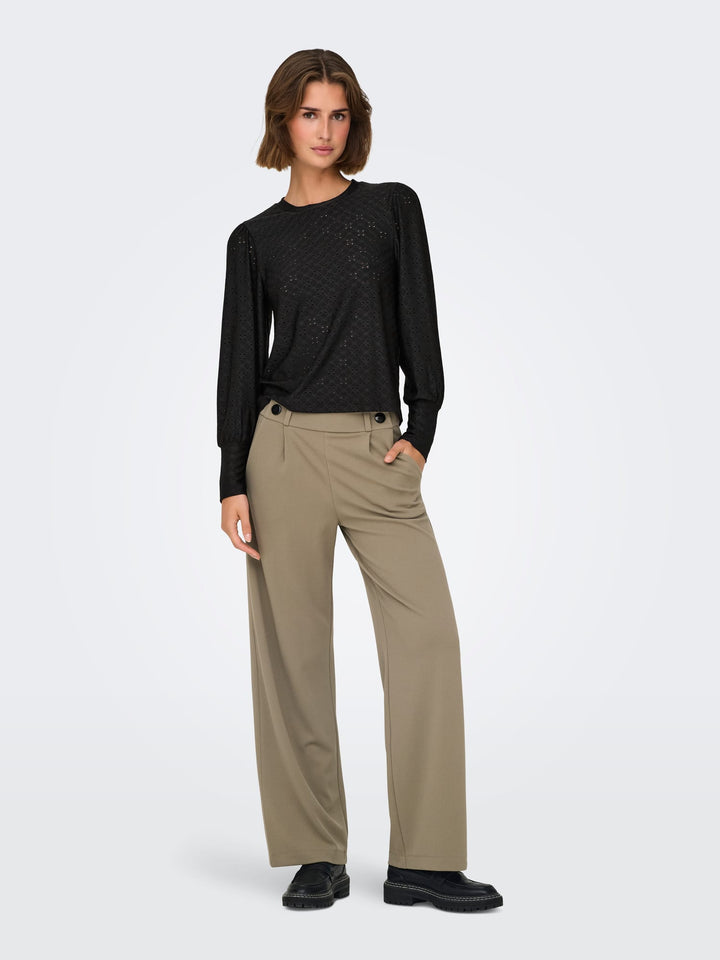 Jacqueline de Yong Cathinka T-shirt zwart – dames