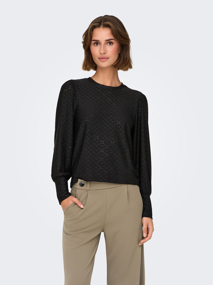 Jacqueline de Yong Cathinka T-shirt zwart – dames