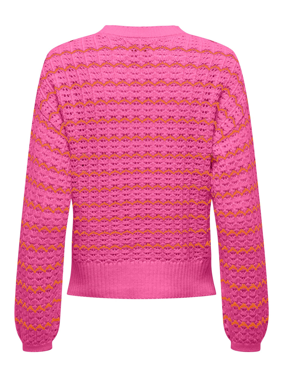 Only Asa gebreide pullover roze dessin – dames