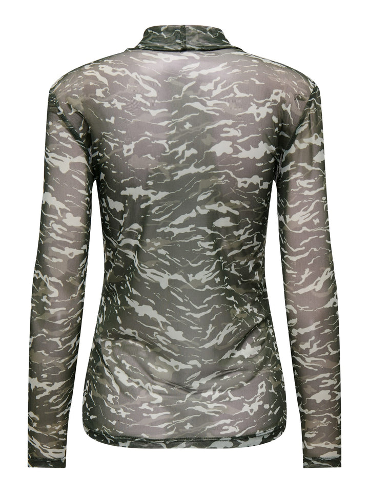Only Erica top groen dessin – dames