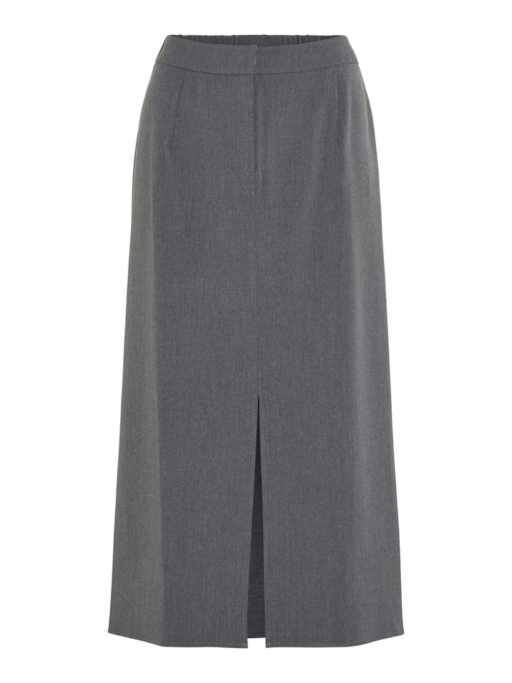 Vila VIVARONE HW midi rok grijs melee – dames