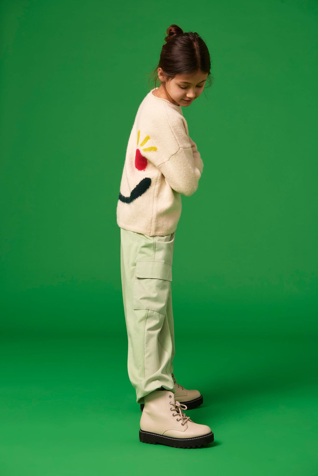 Kids Only Andrea trui beige – meisjes