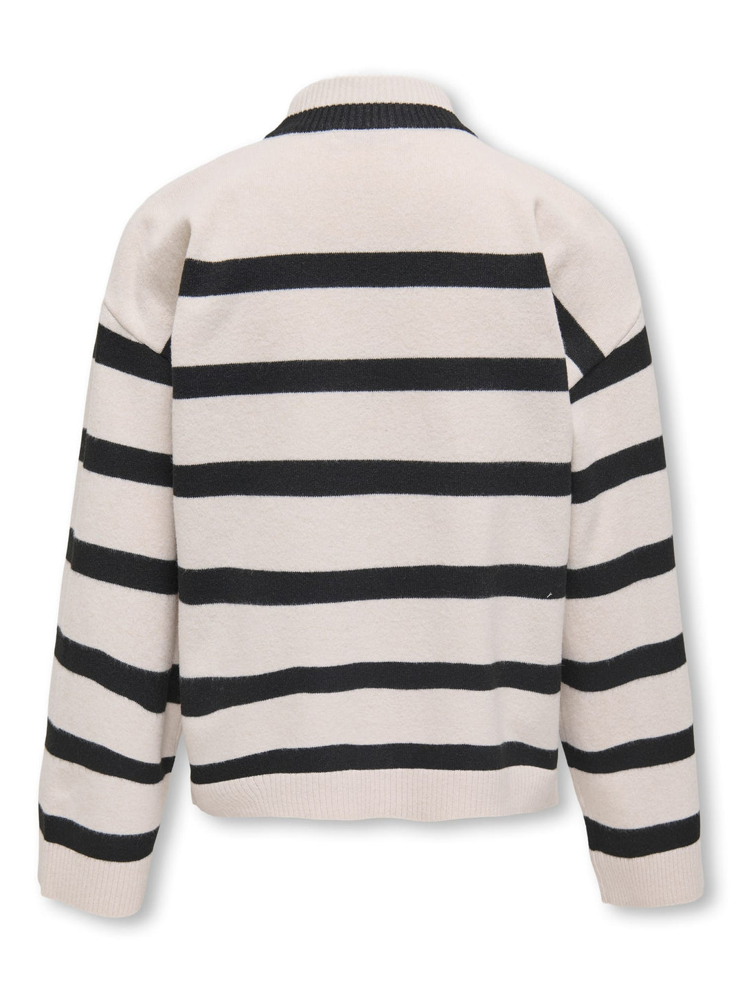 Kids Only KOGAMA LS STRIPE LOOSE HIGHNECK KNT – meisjes trui - Zand Dessin