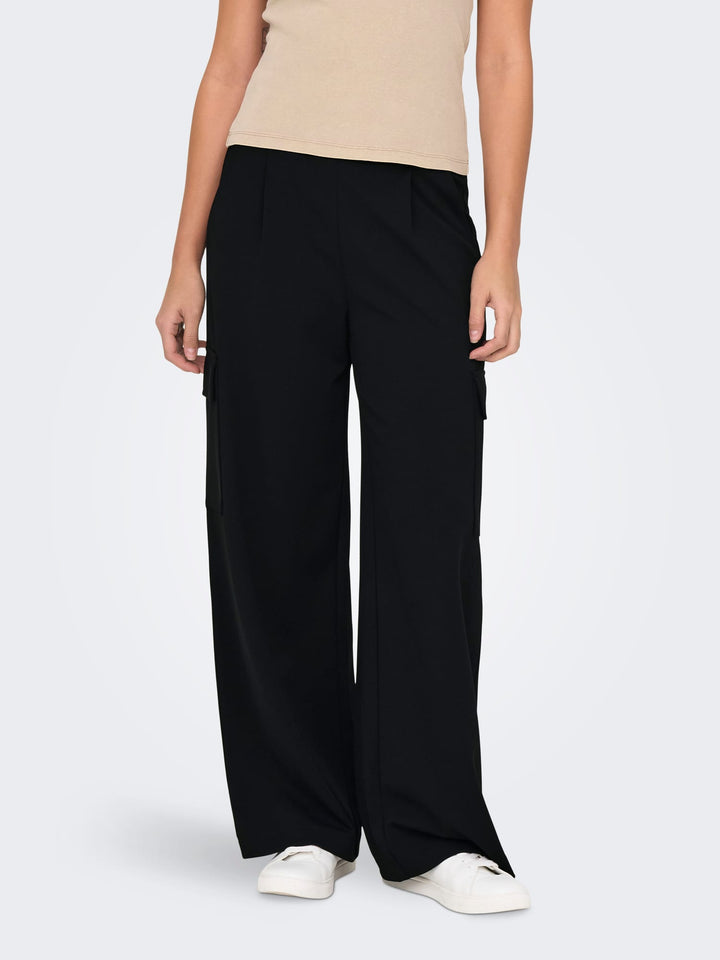 Jacqueline de Yong 15312203 geggo – lange broek dames - Zwart - L32