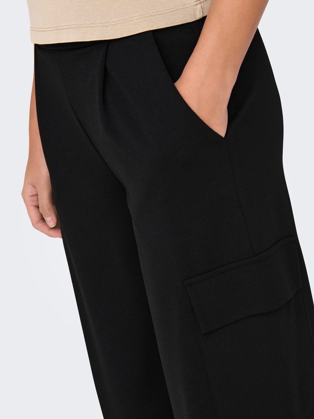 Jacqueline de Yong 15312203 geggo – lange broek dames - Zwart - L32