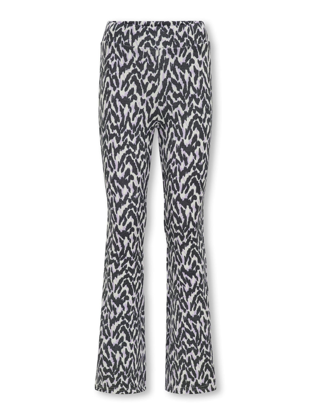 Kids Only Minda flared leggings zwart dessin – meisjes