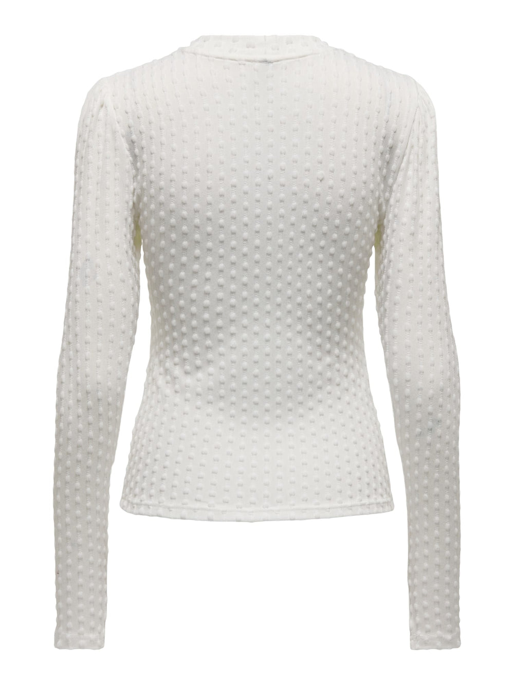 Only ONLMADDY L/S PUFF TOP CC JRS – dames t-shirt - Off-white