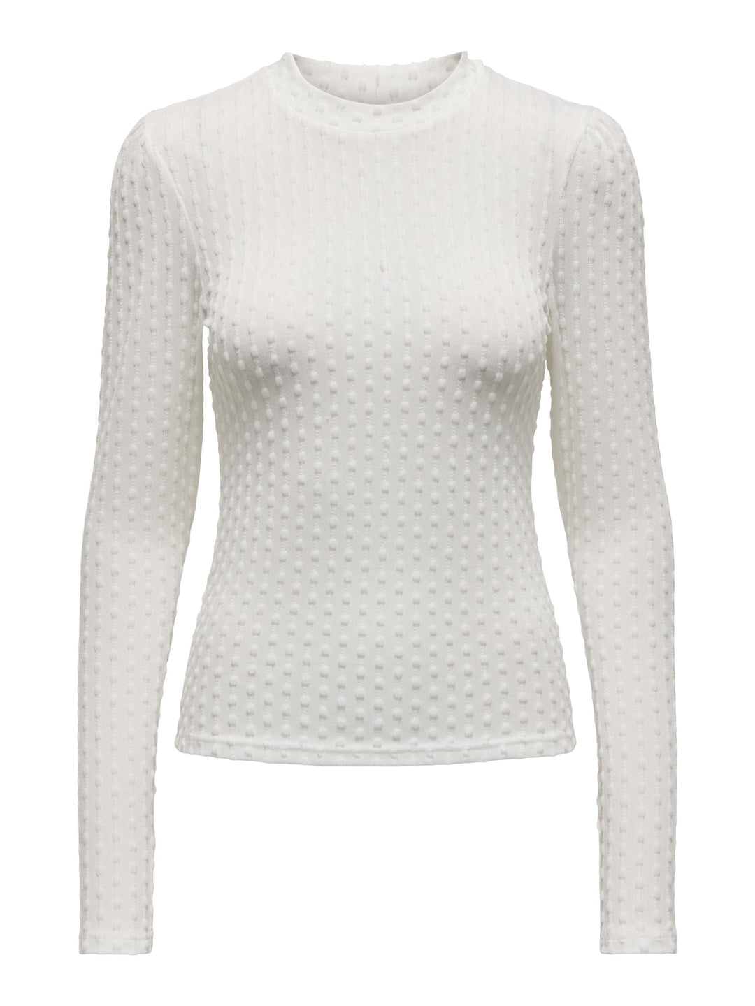 Only ONLMADDY L/S PUFF TOP CC JRS – dames t-shirt - Off-white