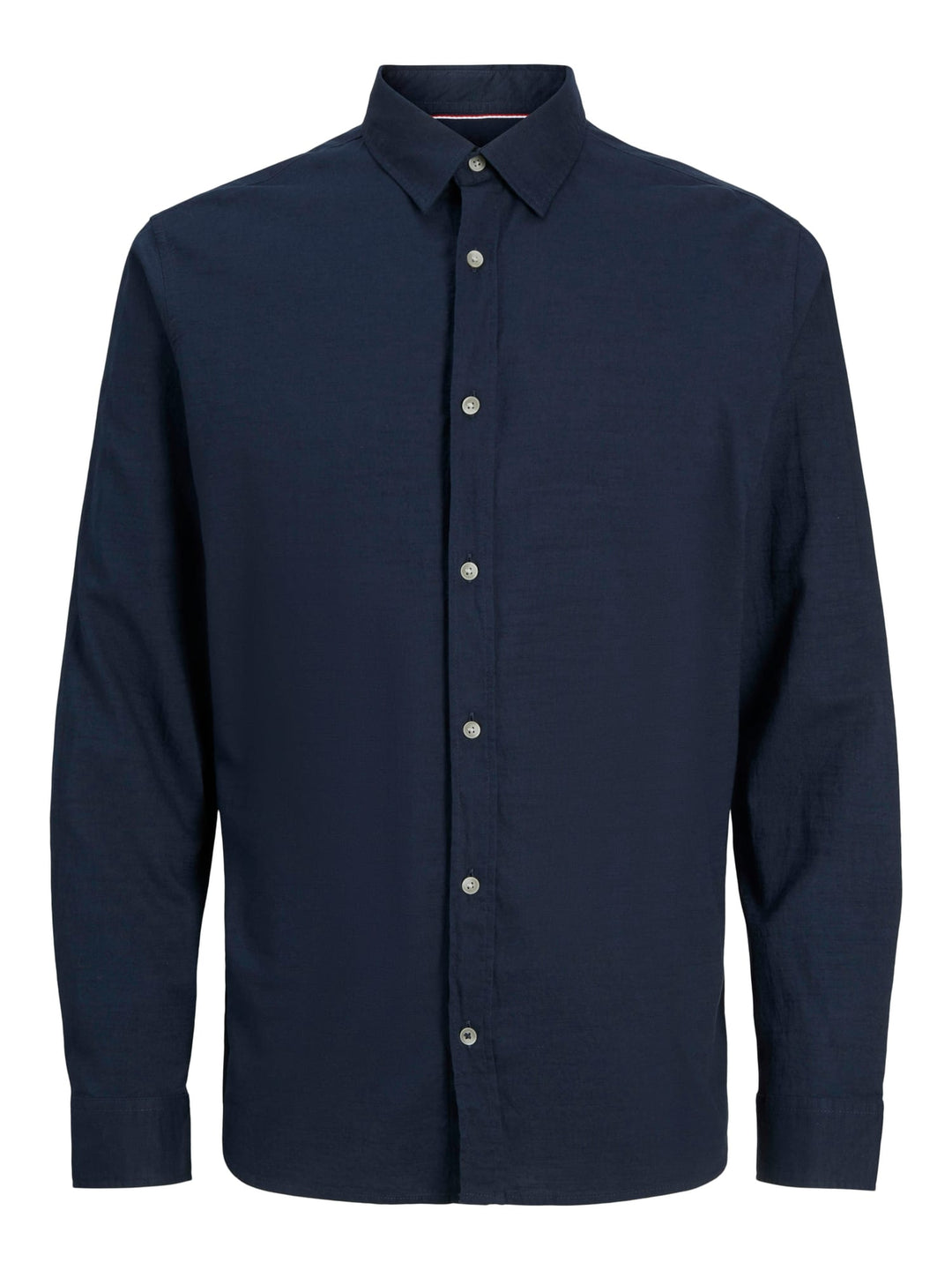 Jack & Jones JJPIERRE SLUB SHIRT LS – heren overhemd - Navy
