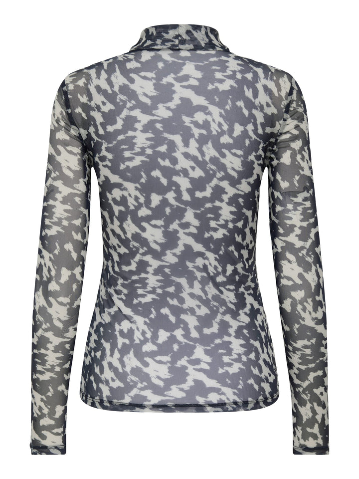 Only 15141298 Erica top l/m dames – grijs dessin